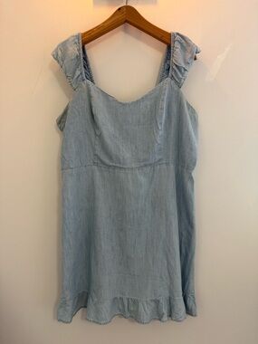 Light Wash Denim Sleeveless Sundress